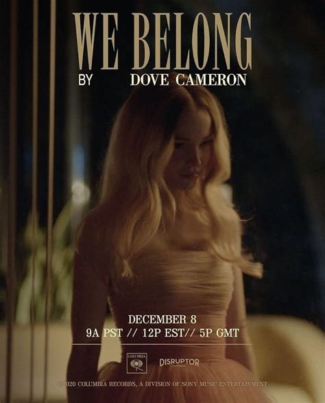 dove cameron cover art for we belong
